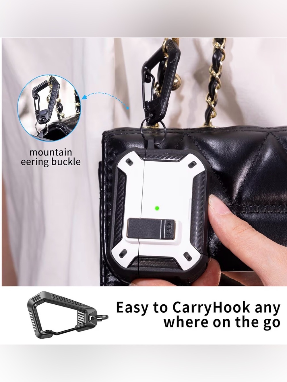 Case for AirPods 3 Rugged Protective Case Wireless & Phone Stand White - Picture 7 of 11